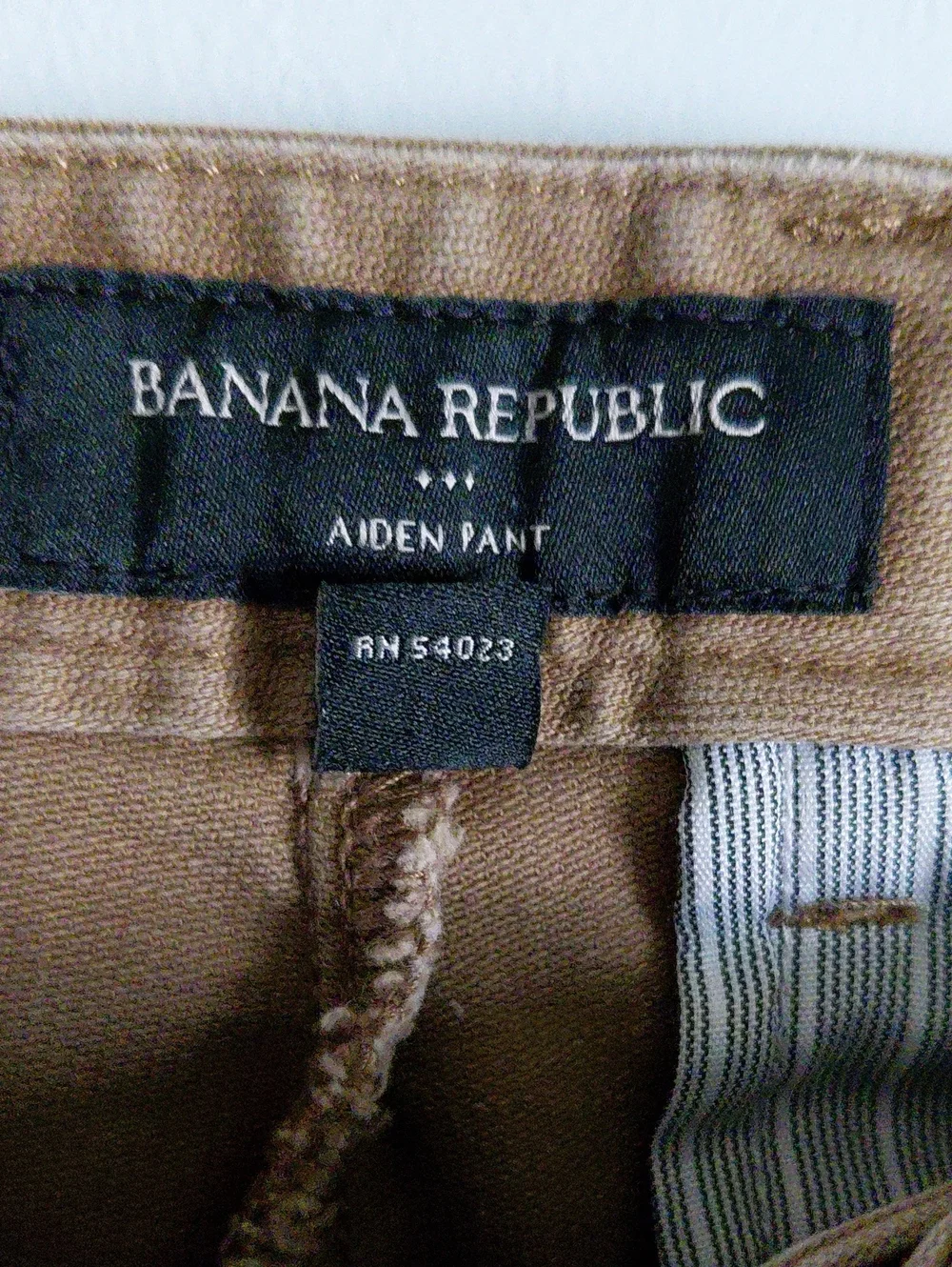 ​Banana Republic Aiden Chino Pants Brown Classic Straight Fit 33 X 30